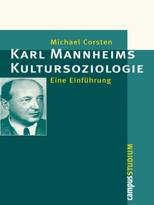 cover image of Karl Mannheims Kultursoziologie